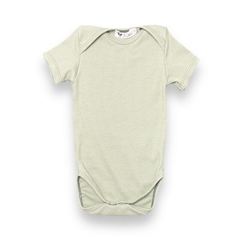 Rompertje Korte Mouw Rib Jersey Dusty Green