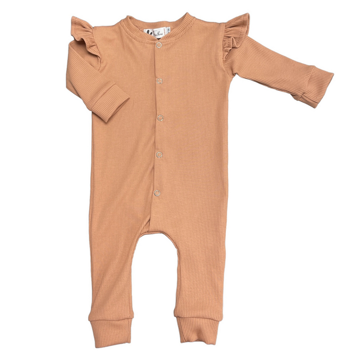 Boxpakje Ruffle Rib Jersey Peach